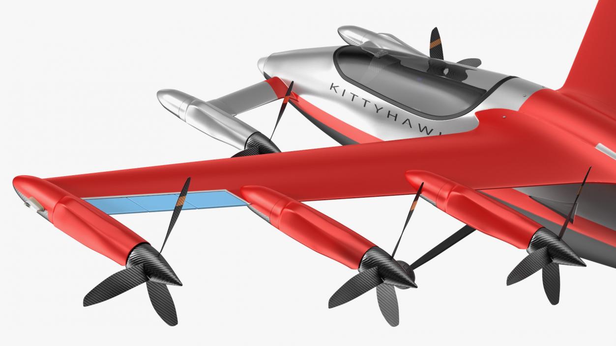 3D Kittyhawk Electric Air Taxi Red