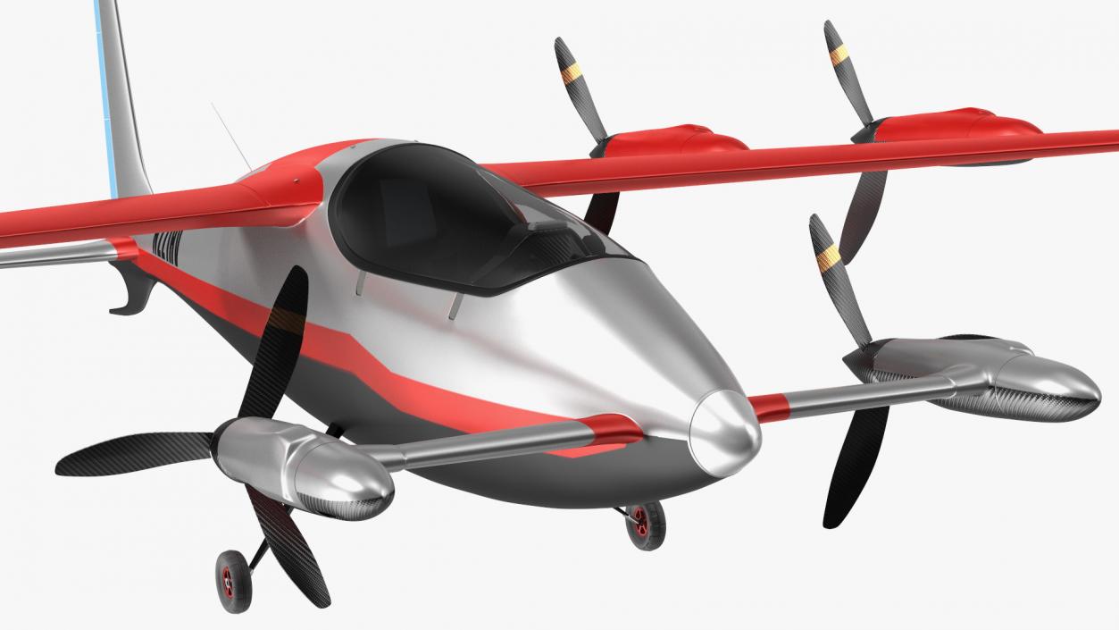 3D Kittyhawk Electric Air Taxi Red