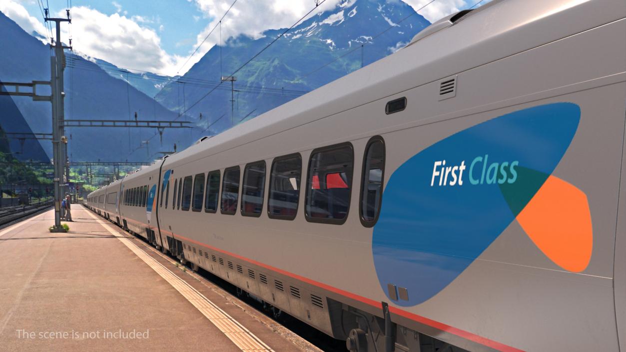 3D Acela Express First Class Coach