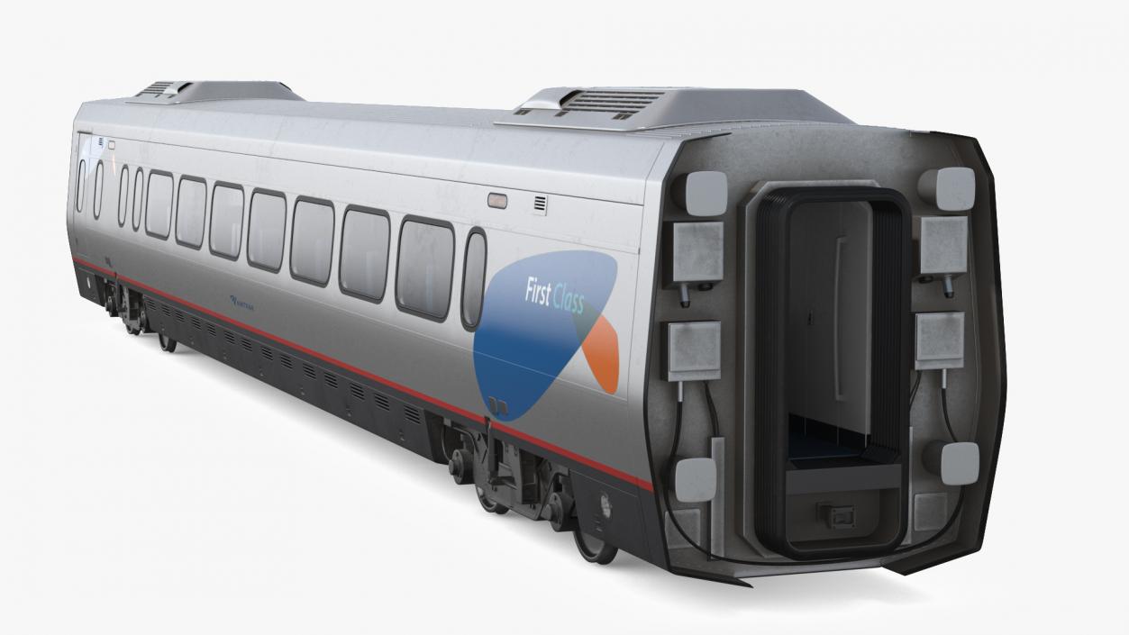 3D Acela Express First Class Coach