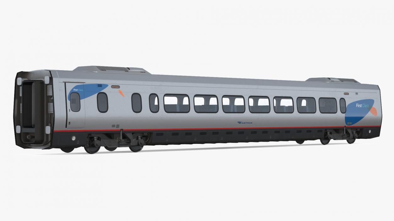 3D Acela Express First Class Coach