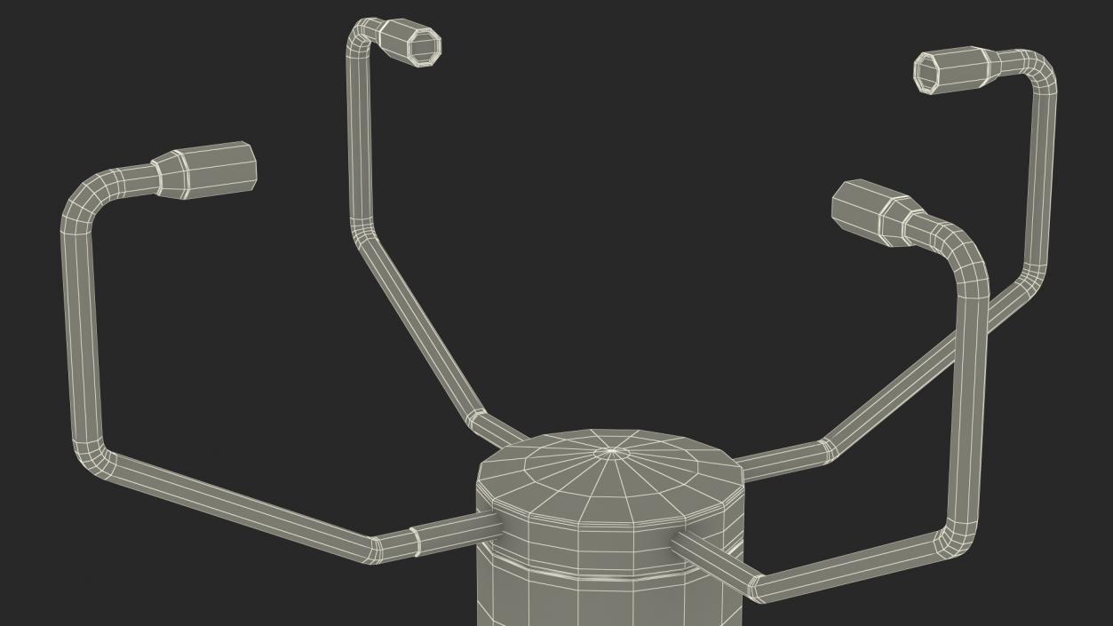 Ultrasonic Wind Speed and Direction Sensor 3D