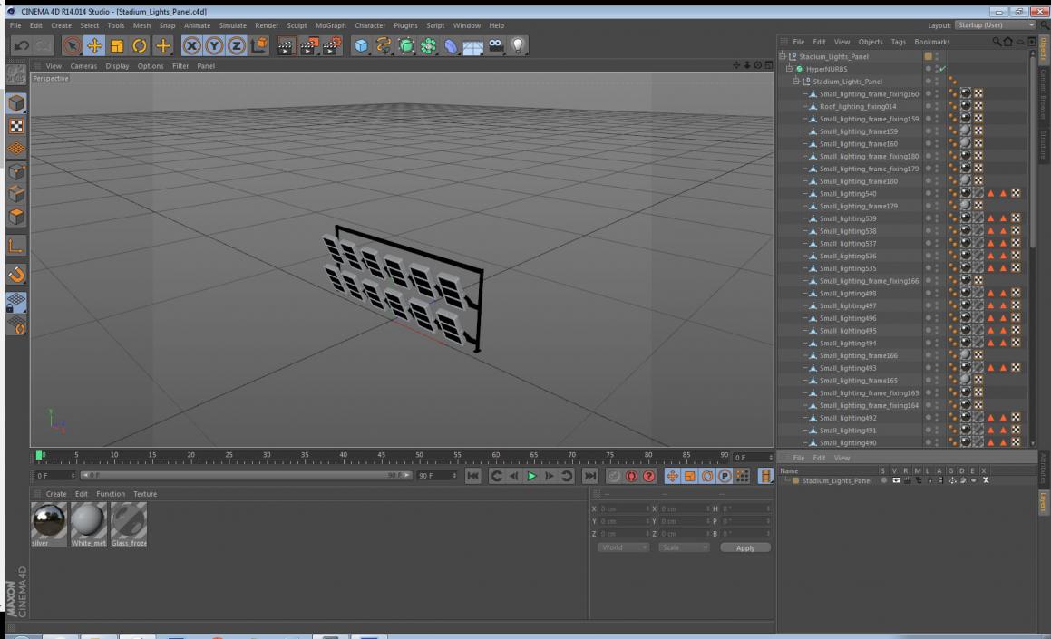 3D model Stadium Lights Panel