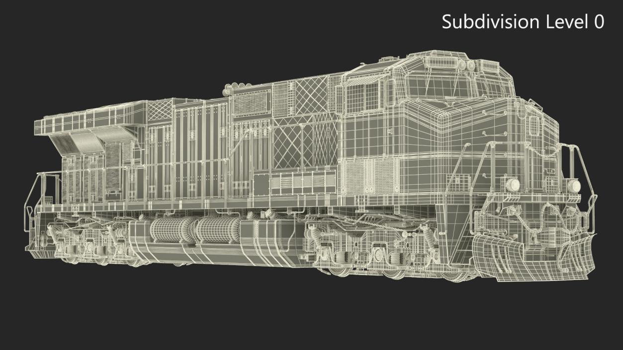 Norfolk Southern ES44AC Locomotive 3D model