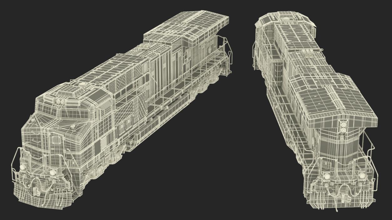 Norfolk Southern ES44AC Locomotive 3D model