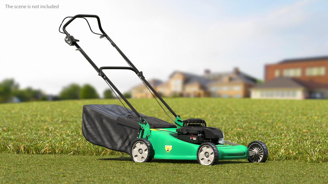 Cordless Push Lawn Mower 3D model