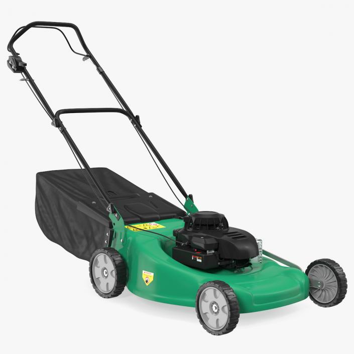 Cordless Push Lawn Mower 3D model