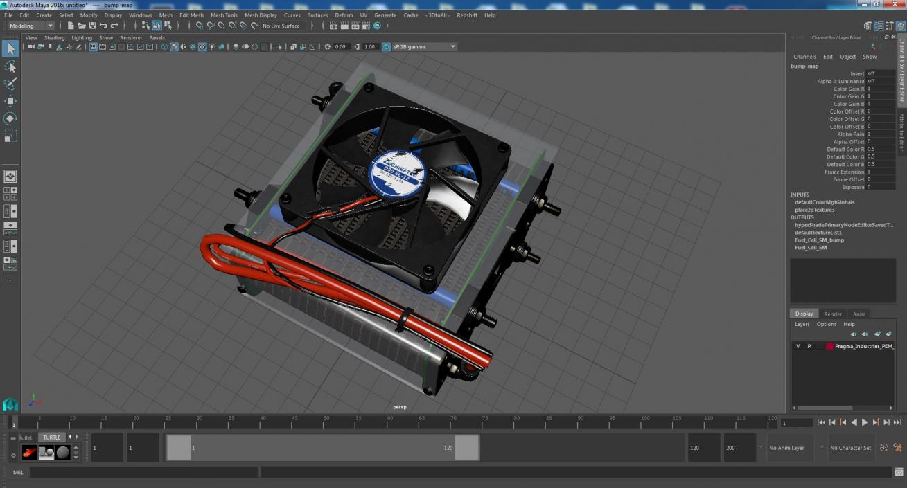 Pragma Industries PEM Fuel Cell Stack 3D