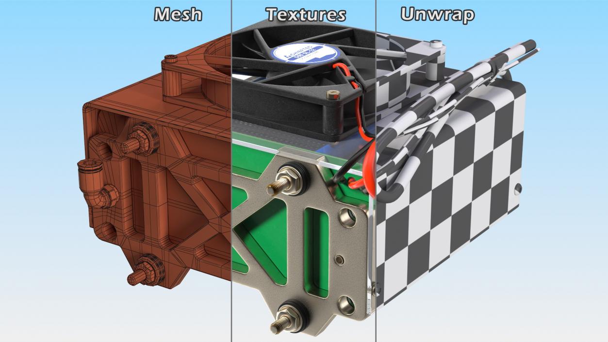 Pragma Industries PEM Fuel Cell Stack 3D