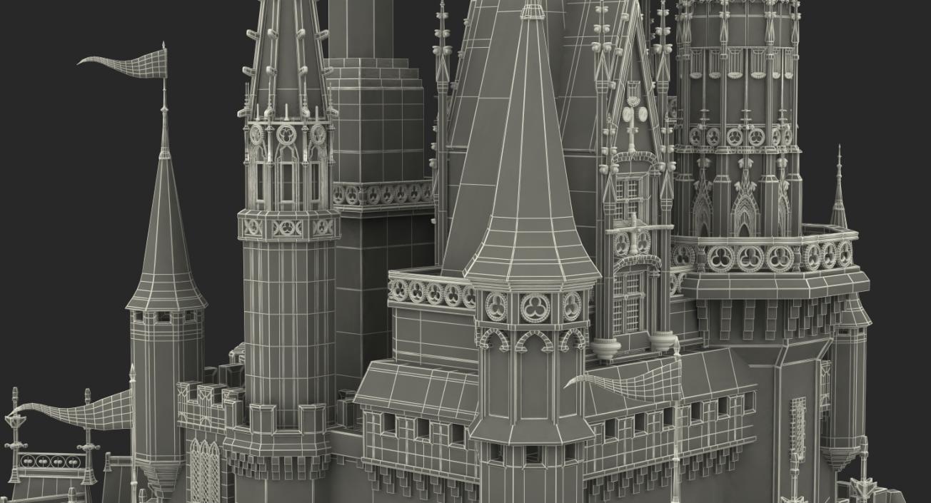 3D Disneyland Cinderella Castle model