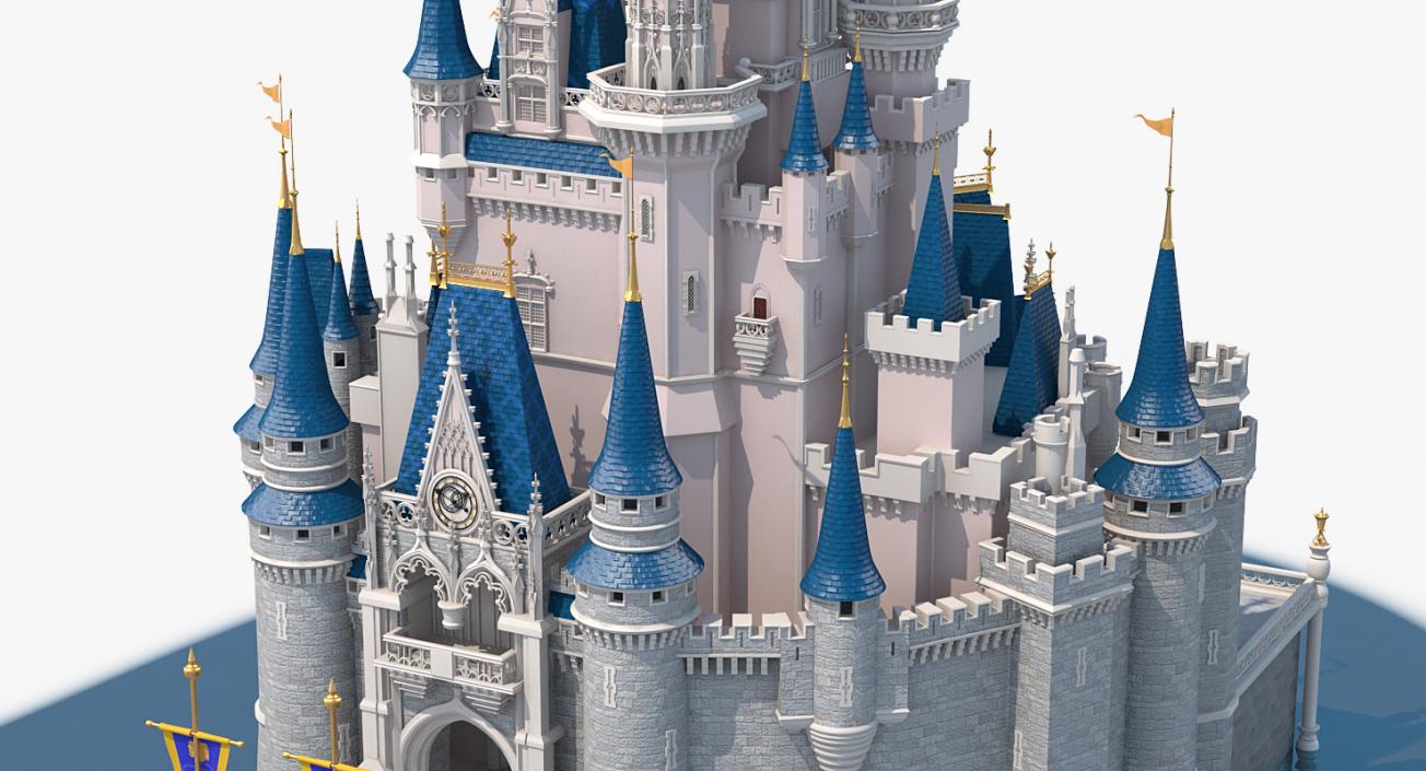 3D Disneyland Cinderella Castle model