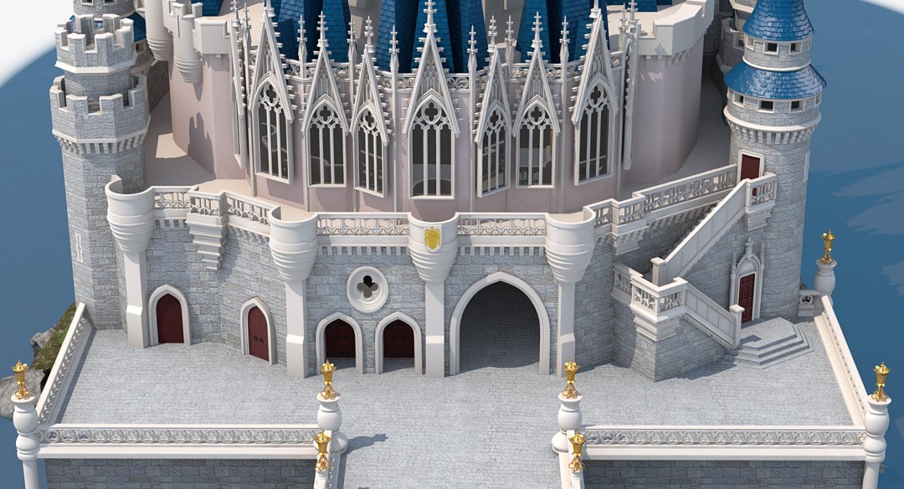 3D Disneyland Cinderella Castle model