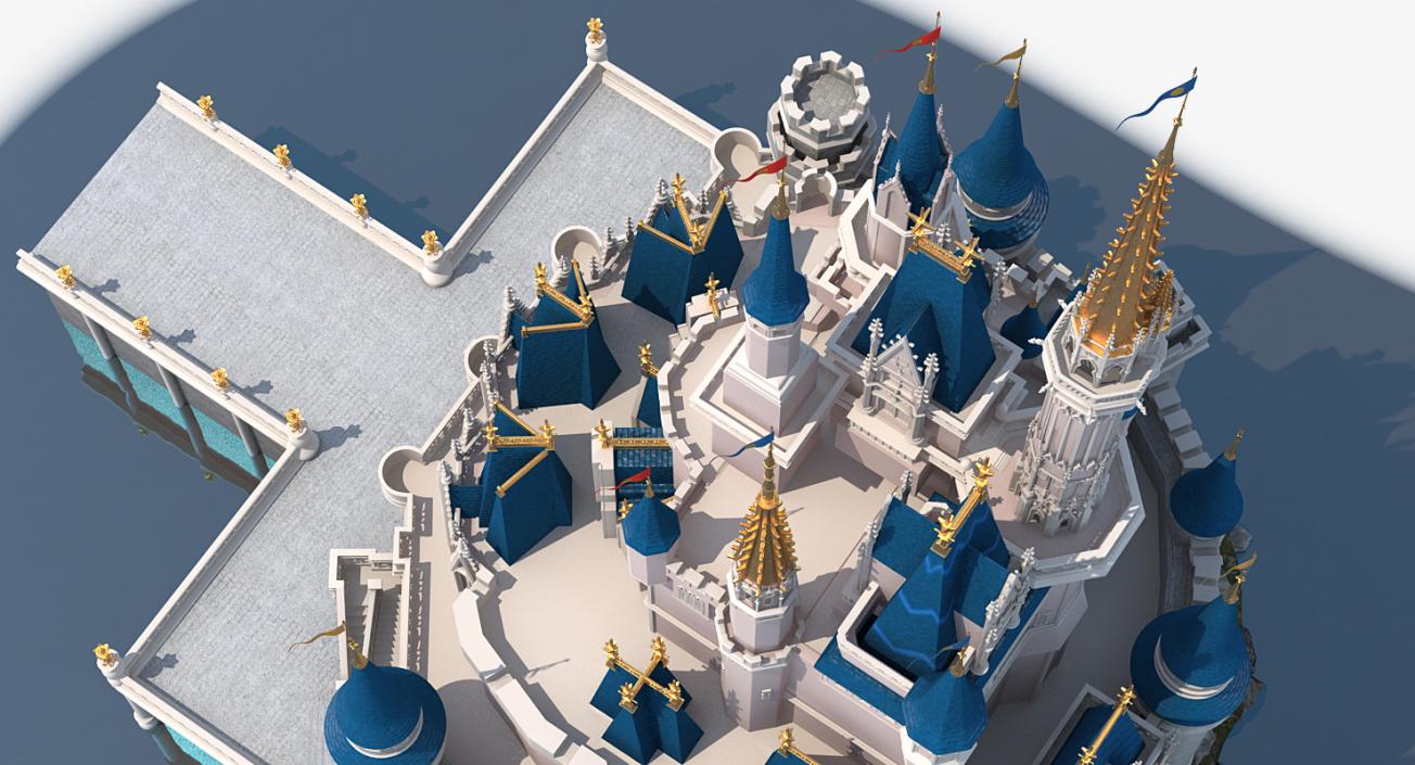 3D Disneyland Cinderella Castle model