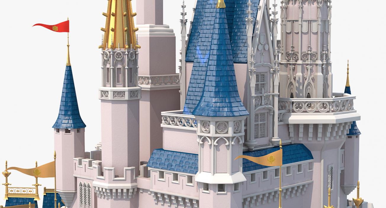 3D Disneyland Cinderella Castle model