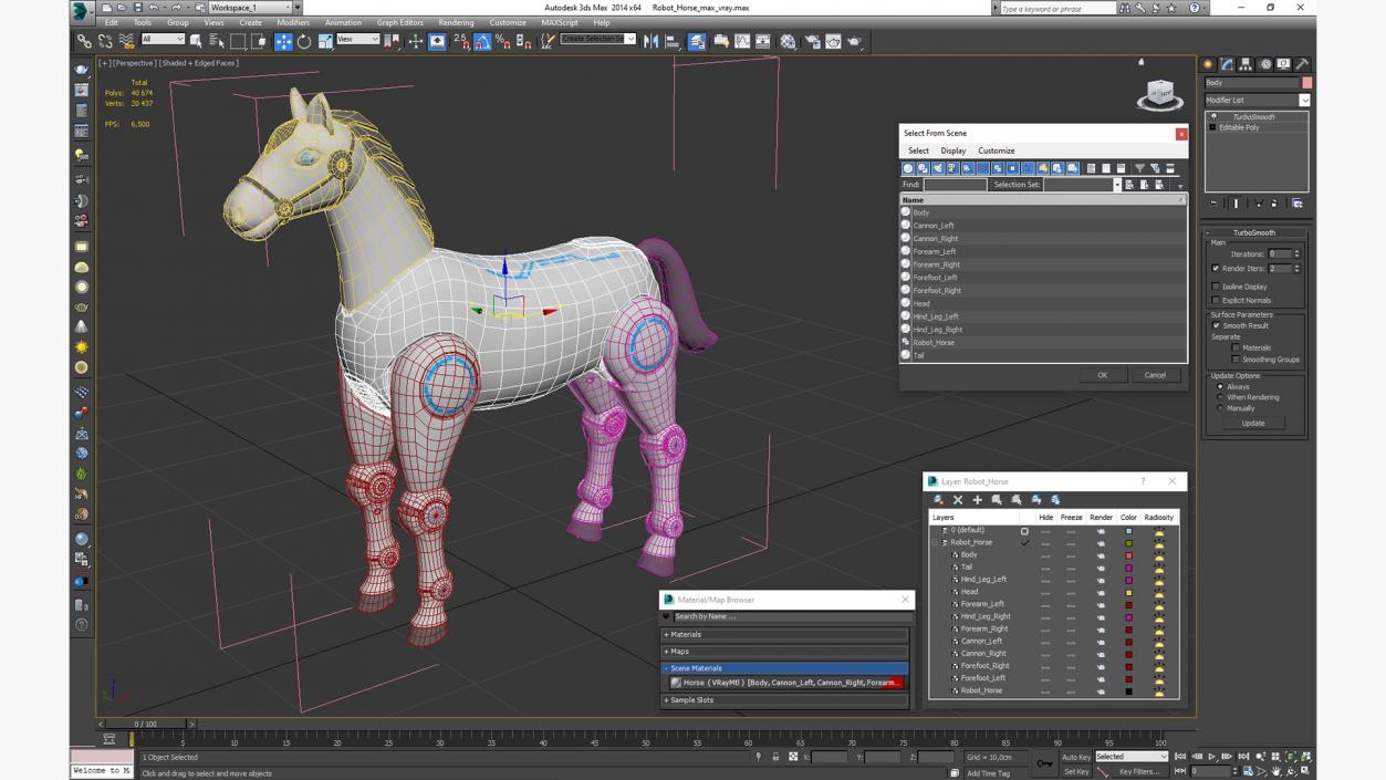 3D Robot Horse