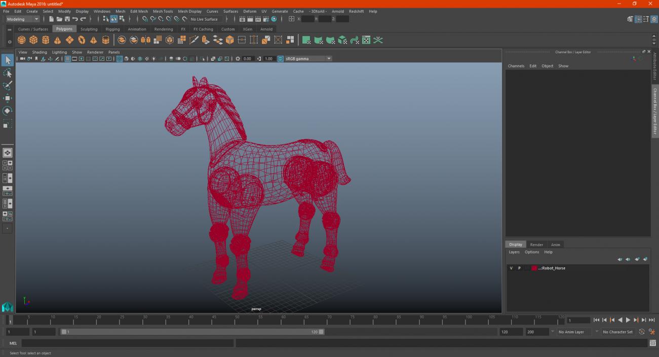 3D Robot Horse