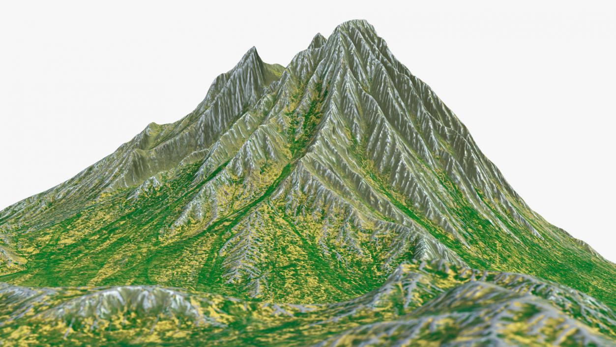 3D model Dormant Volcano