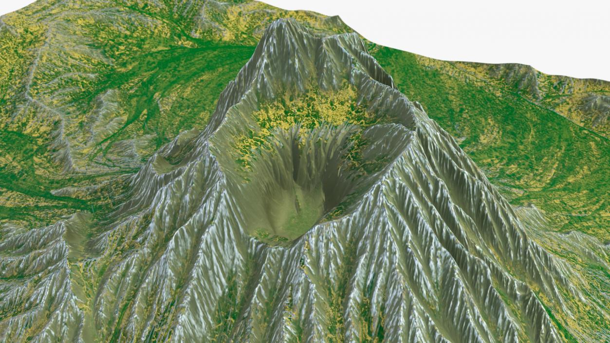 3D model Dormant Volcano