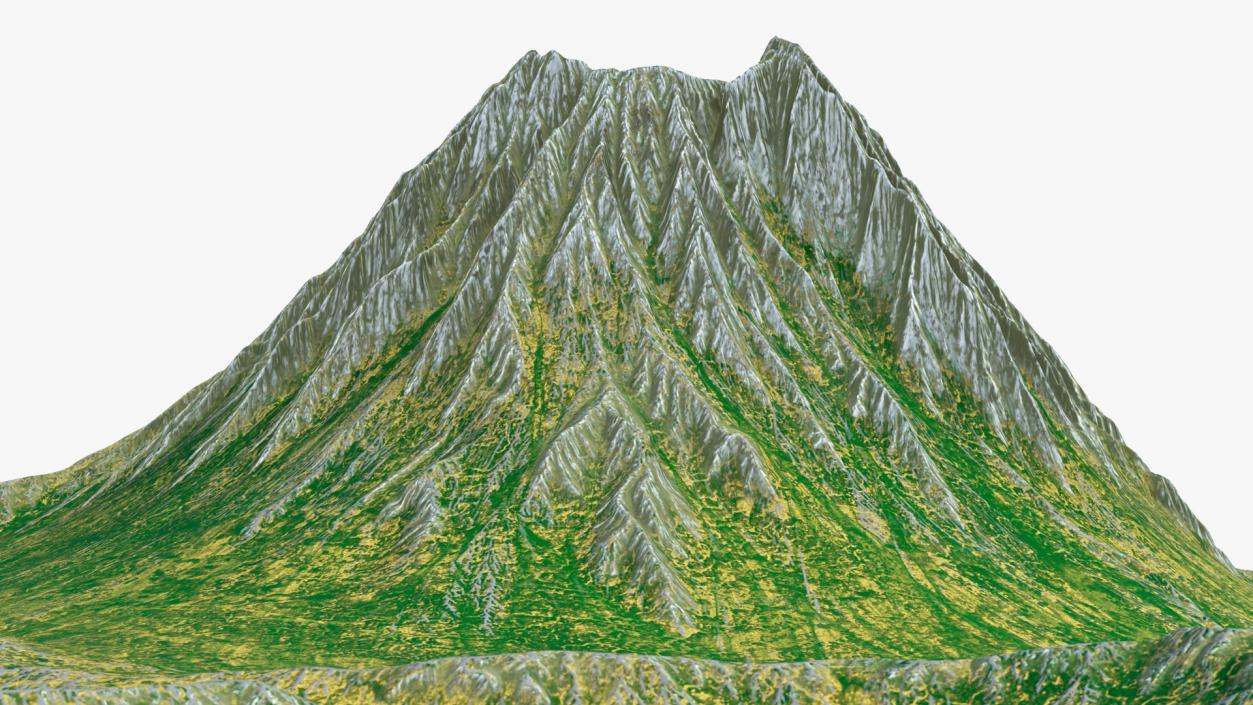 3D model Dormant Volcano