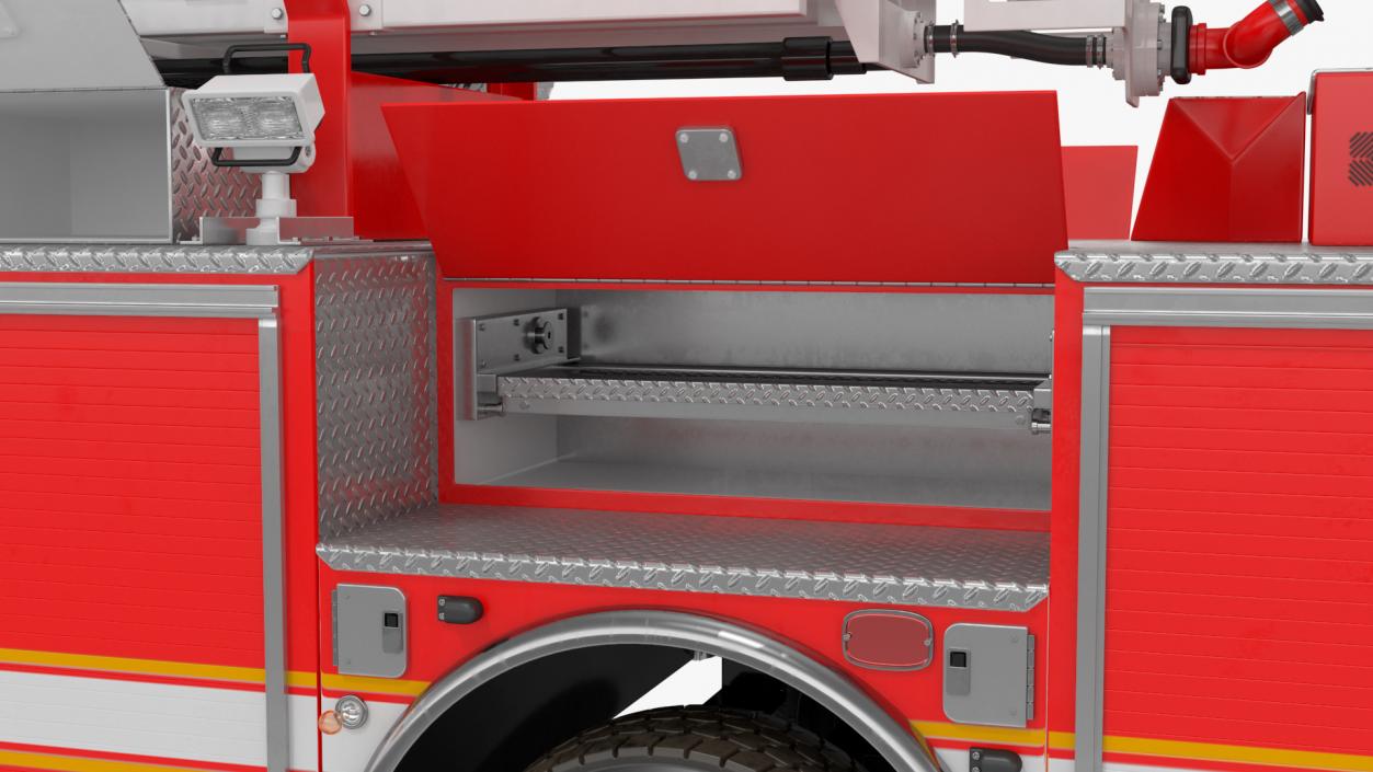 3D Velocity Ascendant Fire Truck Red model