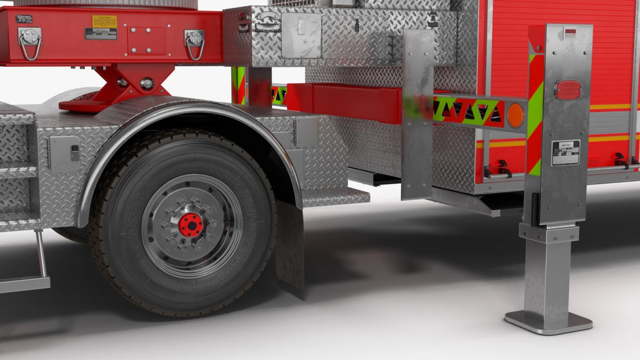 3D Velocity Ascendant Fire Truck Red model