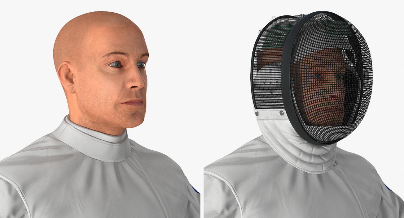 3D model Olympic Men Fencer Rigged