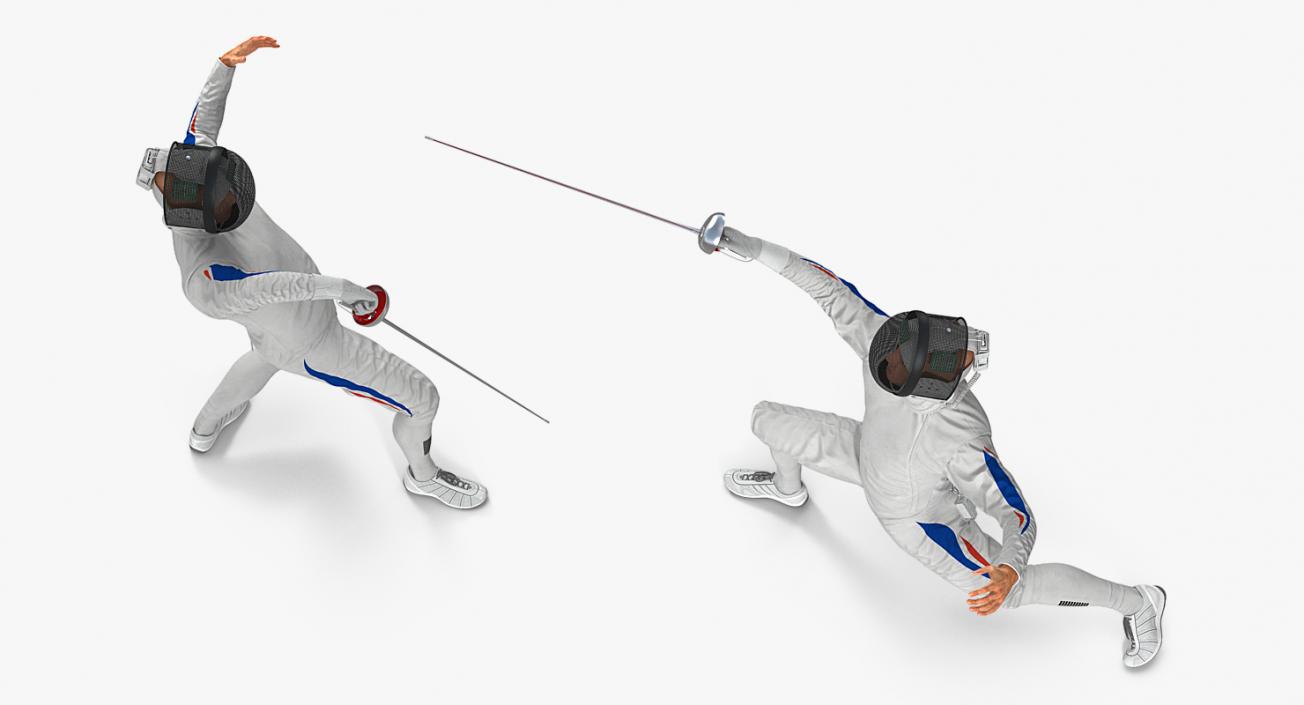 3D model Olympic Men Fencer Rigged