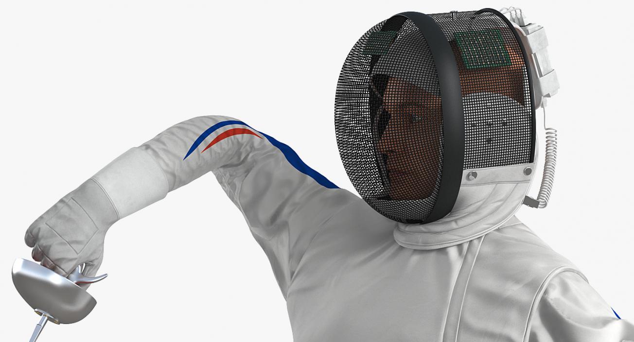 3D model Olympic Men Fencer Rigged