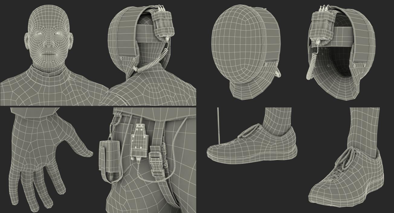 3D model Olympic Men Fencer Rigged