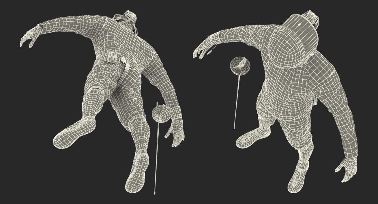 3D model Olympic Men Fencer Rigged