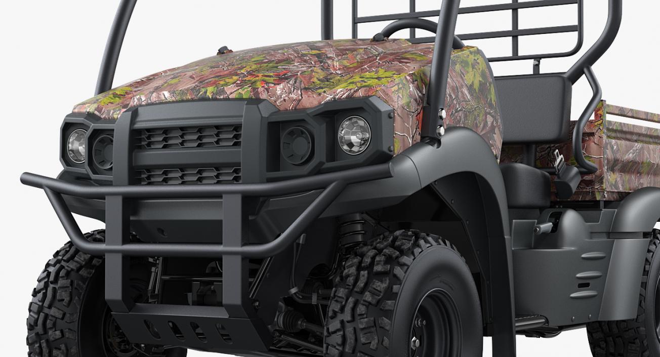 3D 4x4 Camo Clean ATV model