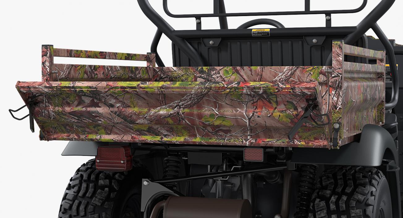 3D 4x4 Camo Clean ATV model