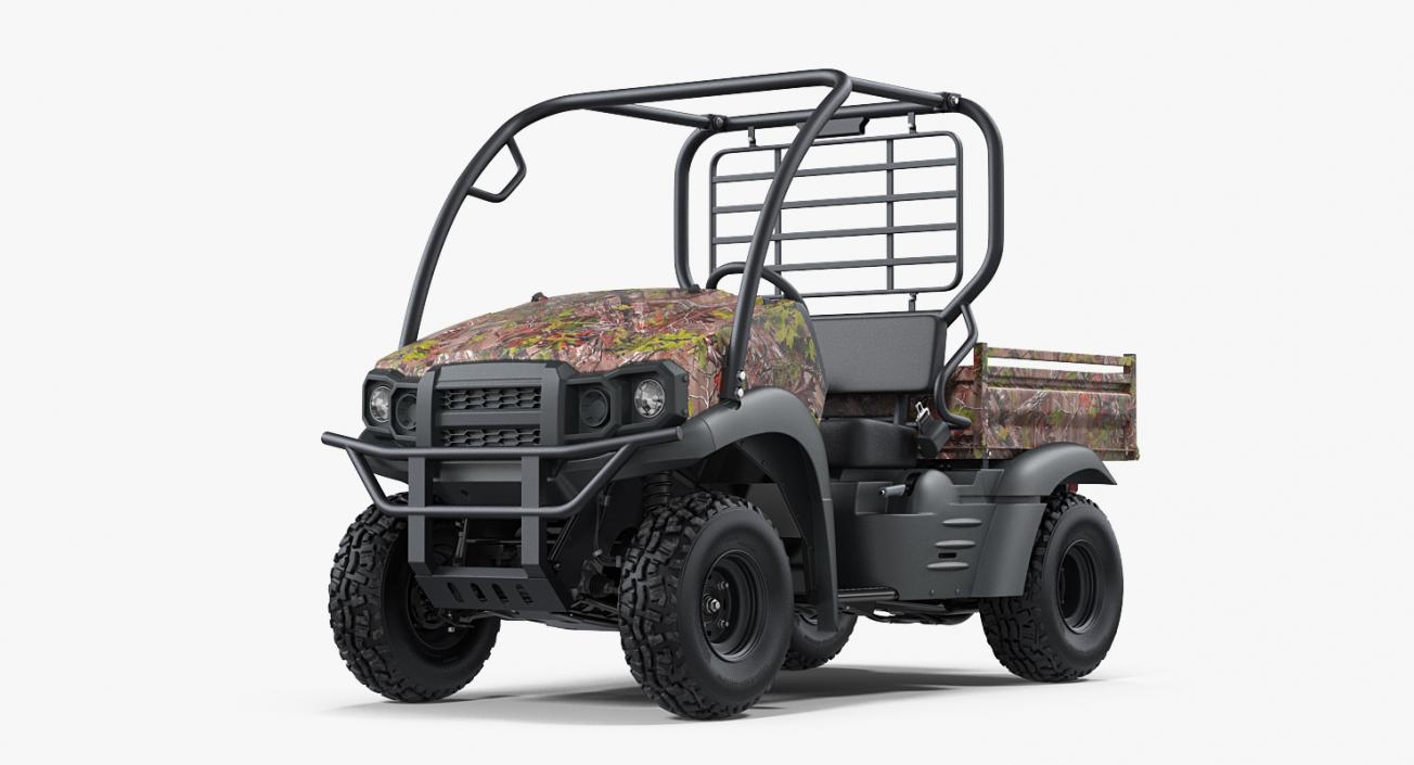 3D 4x4 Camo Clean ATV model