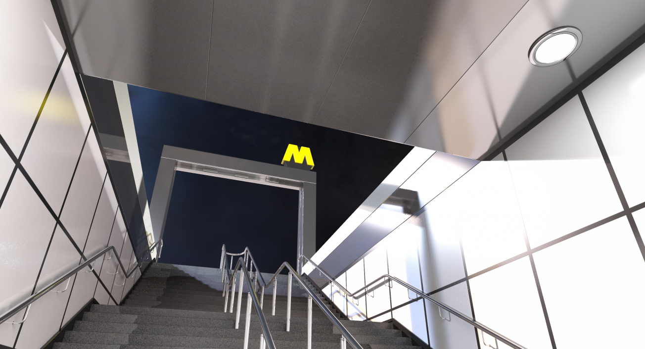 Wilhelminaplein Metro Station 3D model