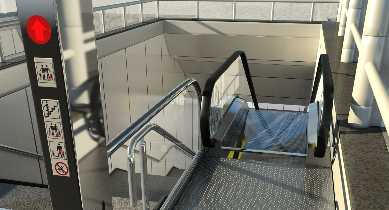 Wilhelminaplein Metro Station 3D model