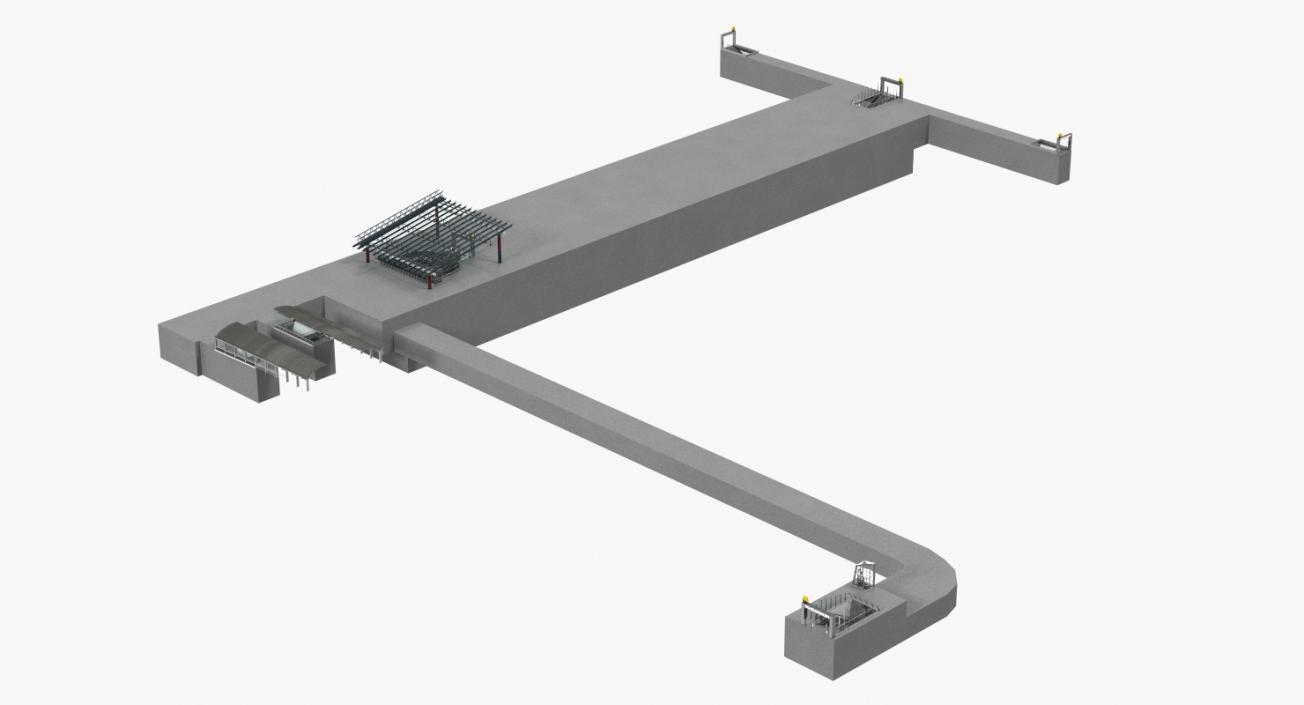 Wilhelminaplein Metro Station 3D model