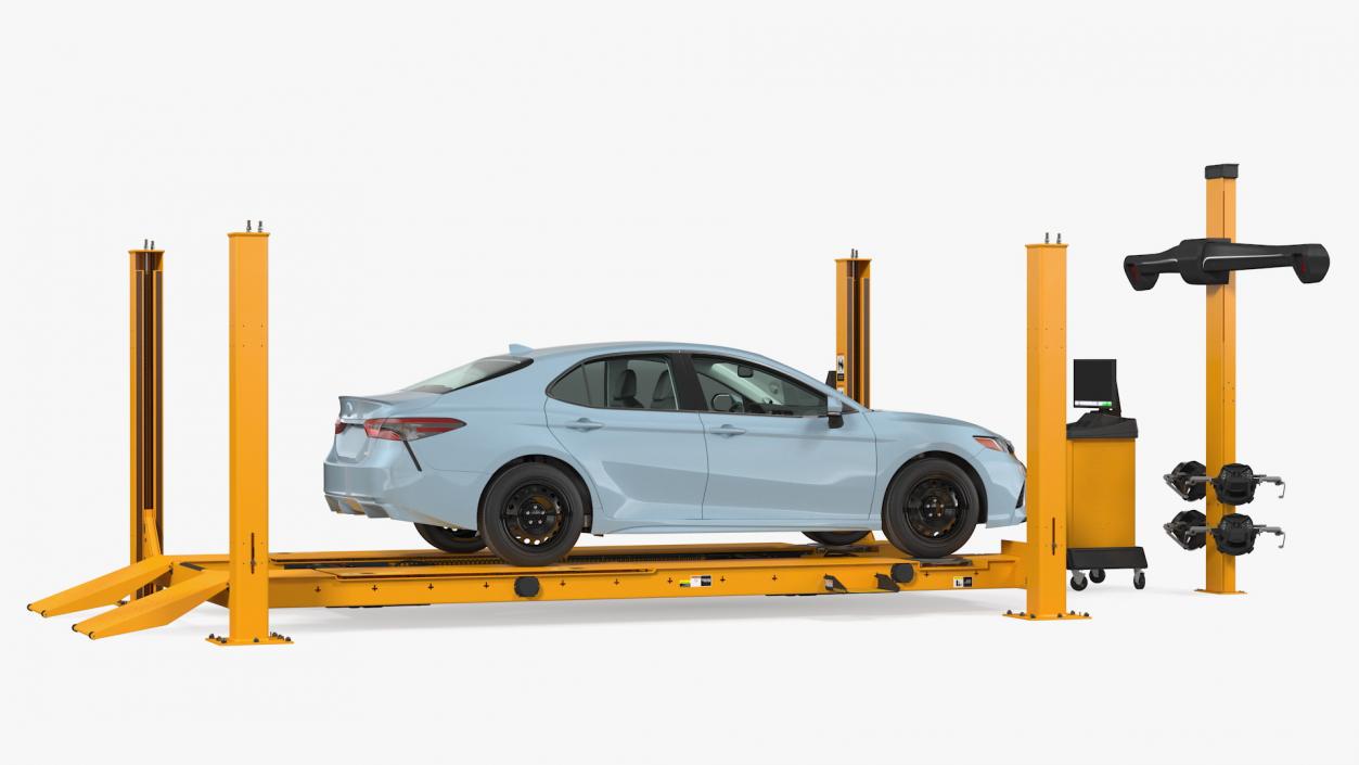 Wheel Alignment Equipment Toyota Camry Car 3D