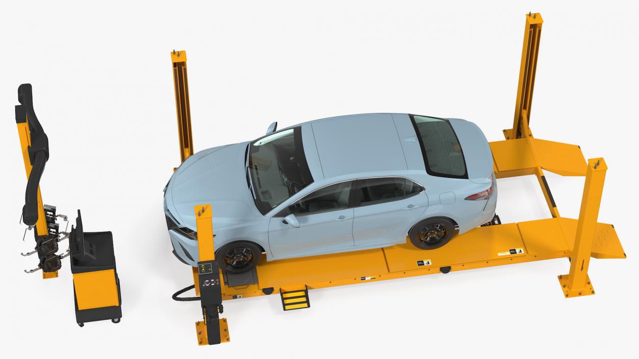 Wheel Alignment Equipment Toyota Camry Car 3D