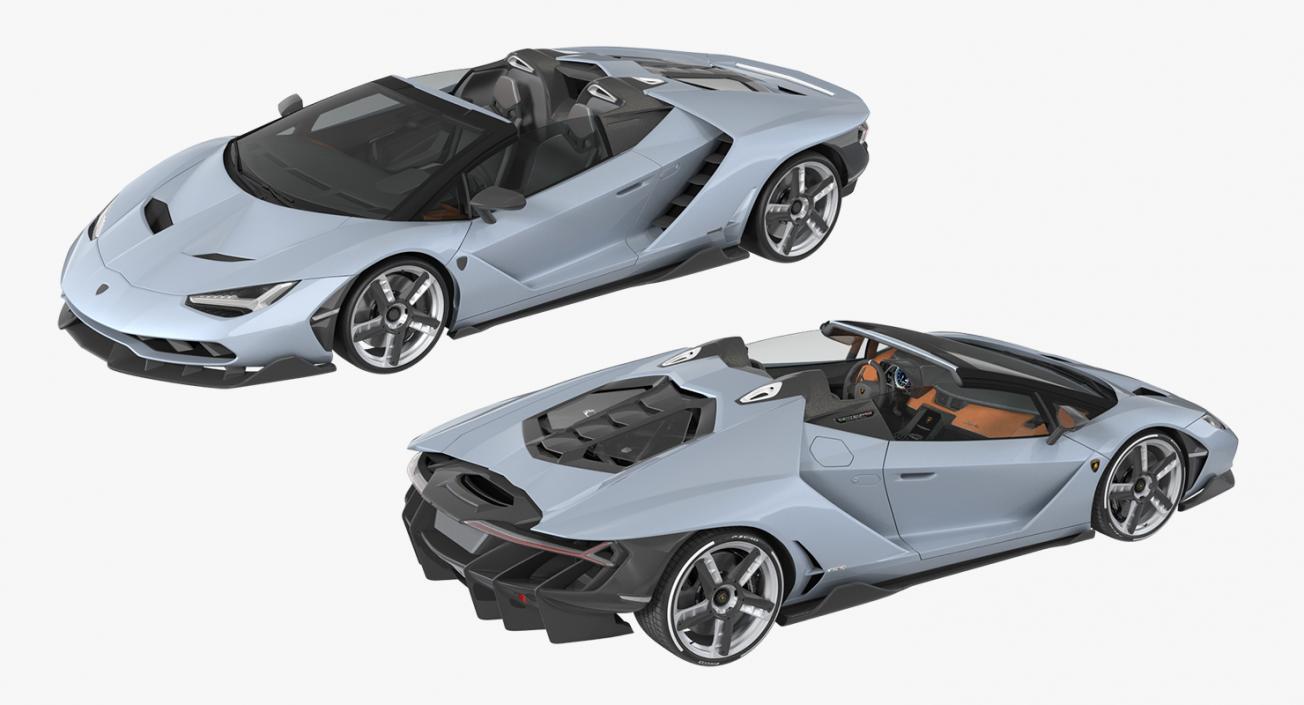 3D Lamborghini Centenario Roadster 2017