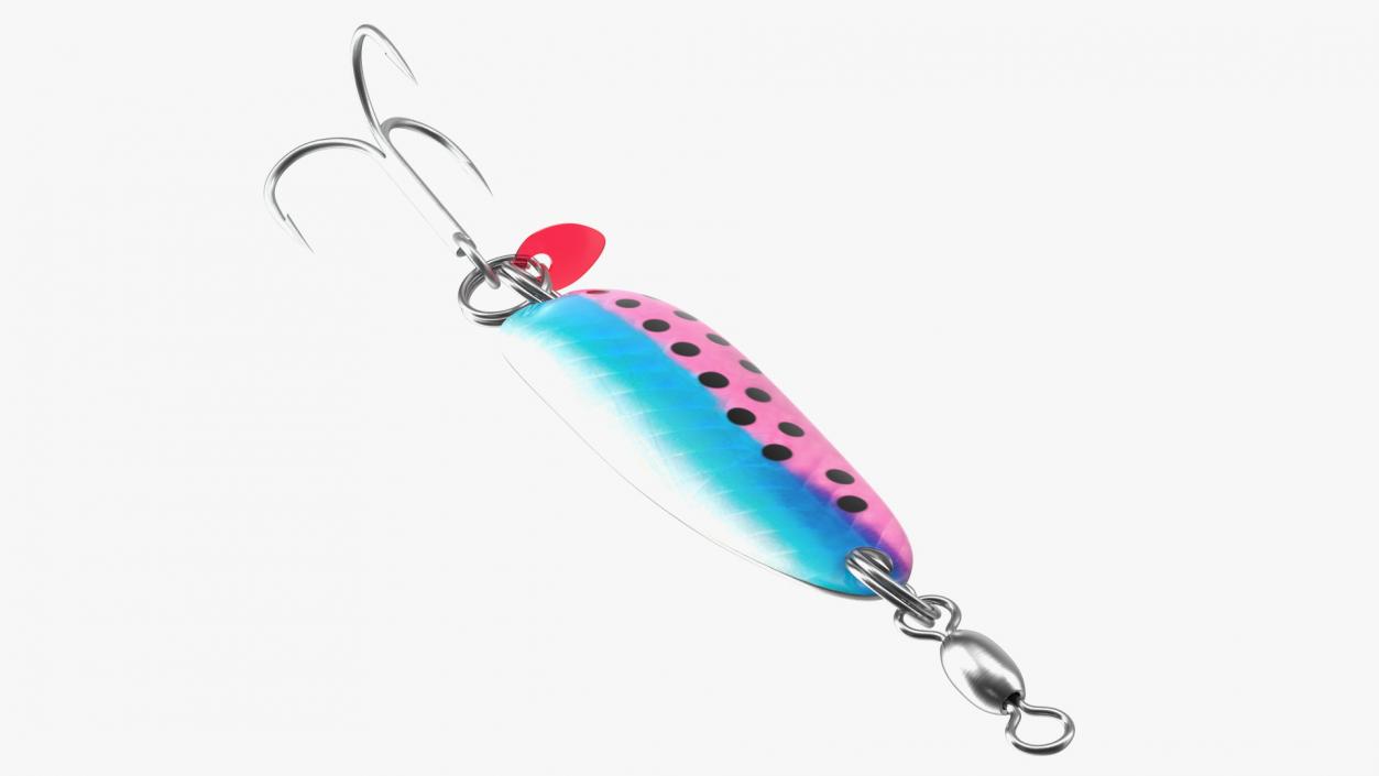 3D Rainbow Trout Trolling Spoon Lure model