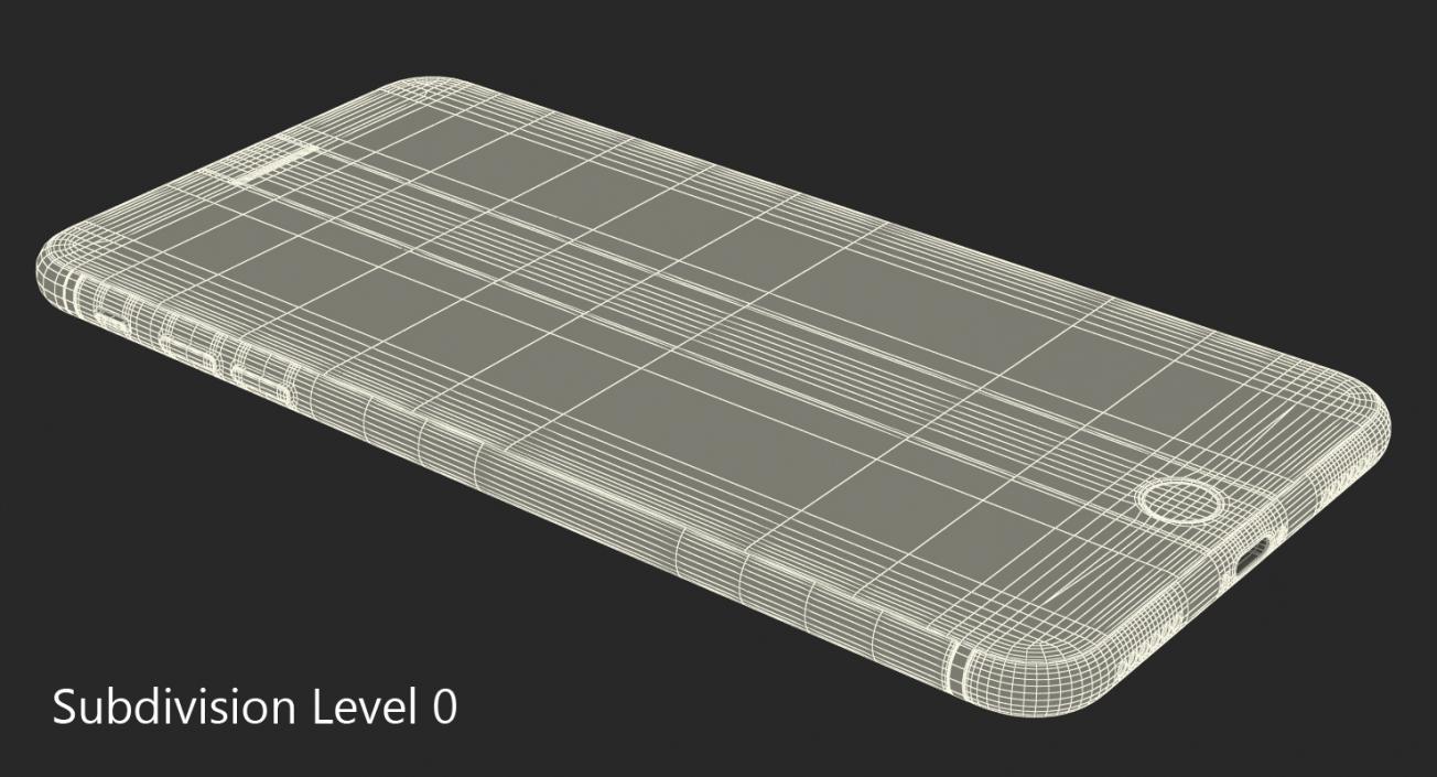 3D model iPhone 8 Plus Silver