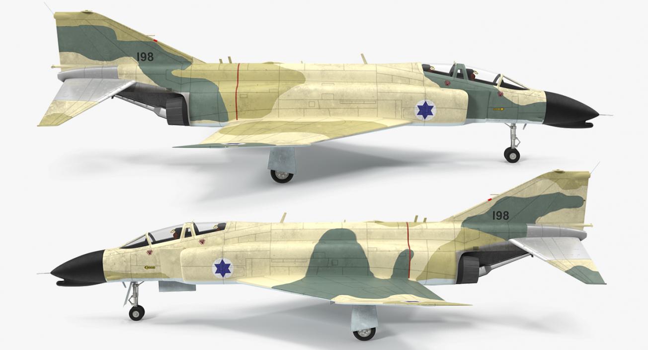 F-4E Kurnass Israeli Air Force 2 3D