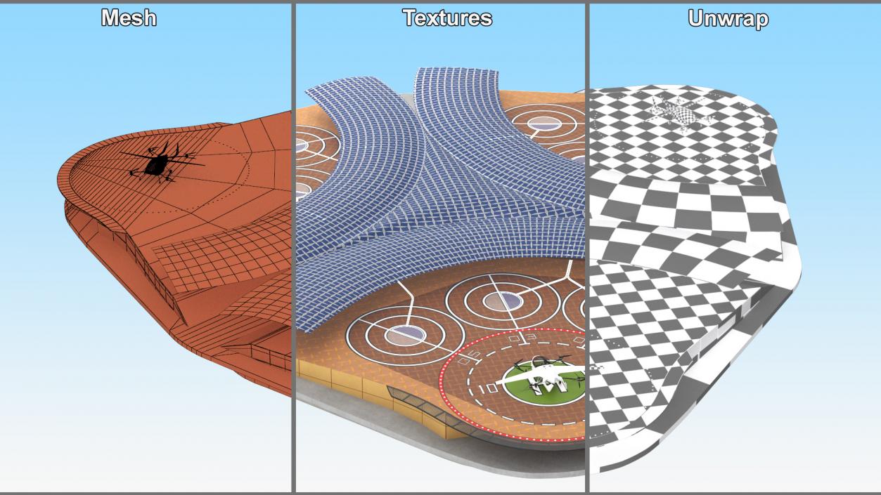 Air Taxi Landing Pad 2 3D