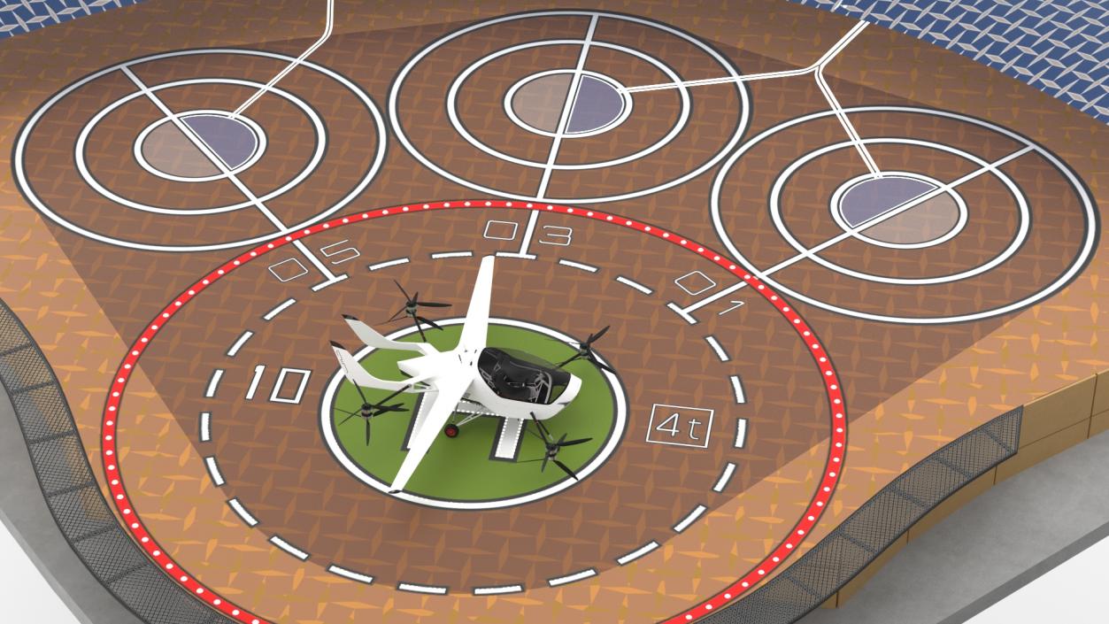 Air Taxi Landing Pad 2 3D