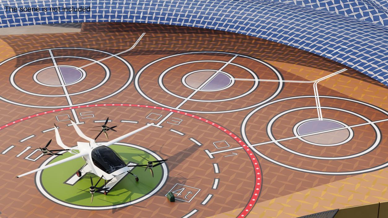 Air Taxi Landing Pad 2 3D