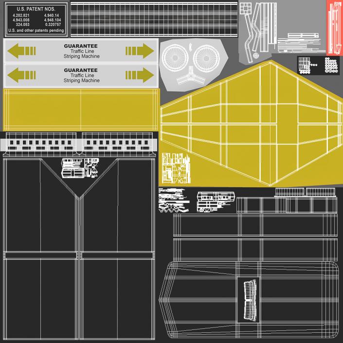 3D Line Marking Applicator for Grass model