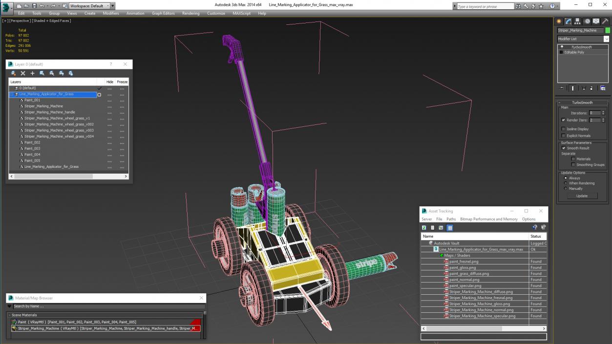 3D Line Marking Applicator for Grass model