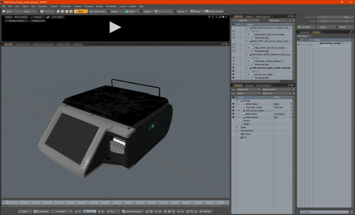 Self Service Scales 3D model