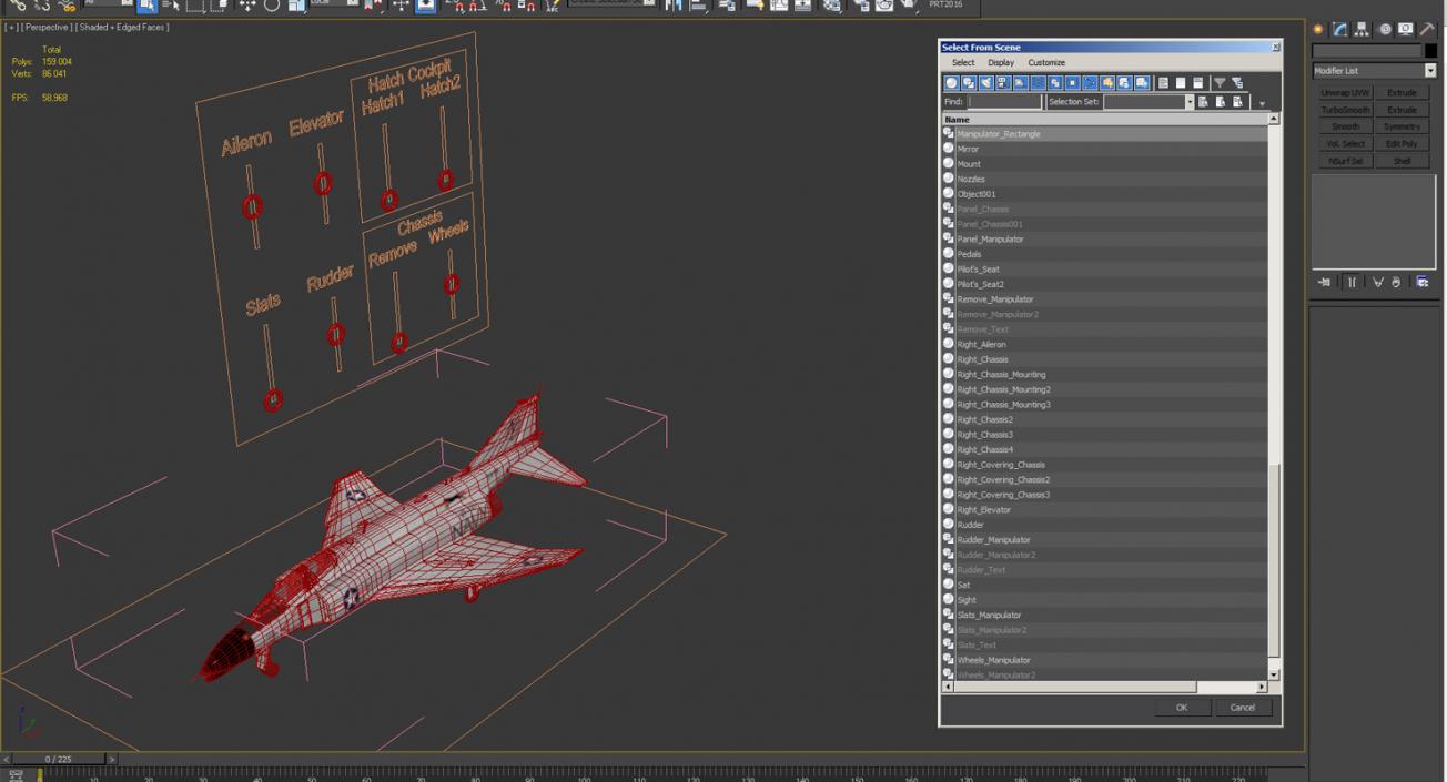 3D F-4 Phantom II US Navy 2 Rigged