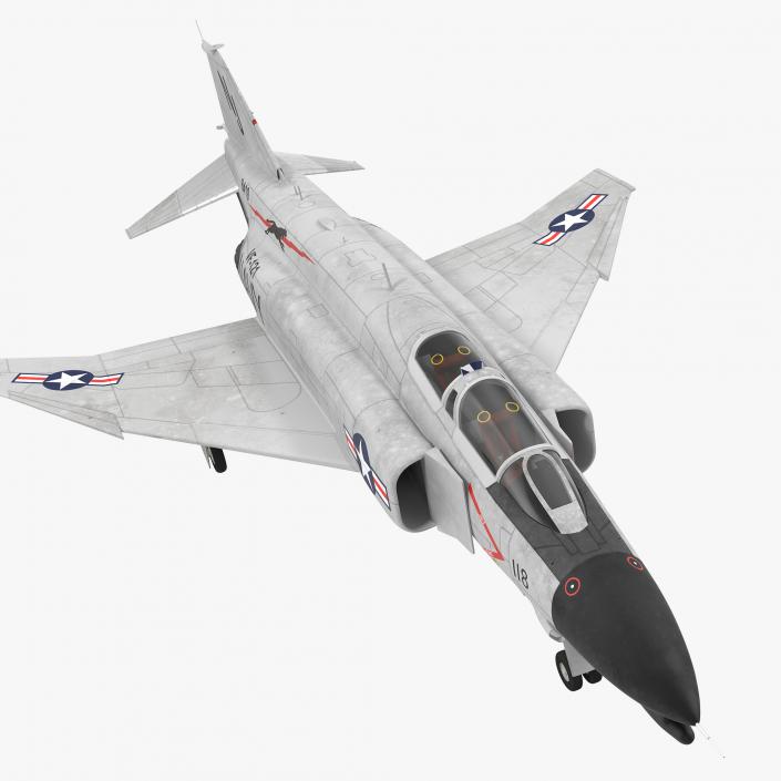 3D F-4 Phantom II US Navy 2 Rigged